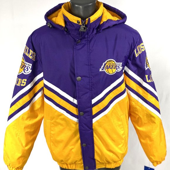 L.A. LAKERS STARTER Hooded FIELD COMMANDER Jacket Limited Edition